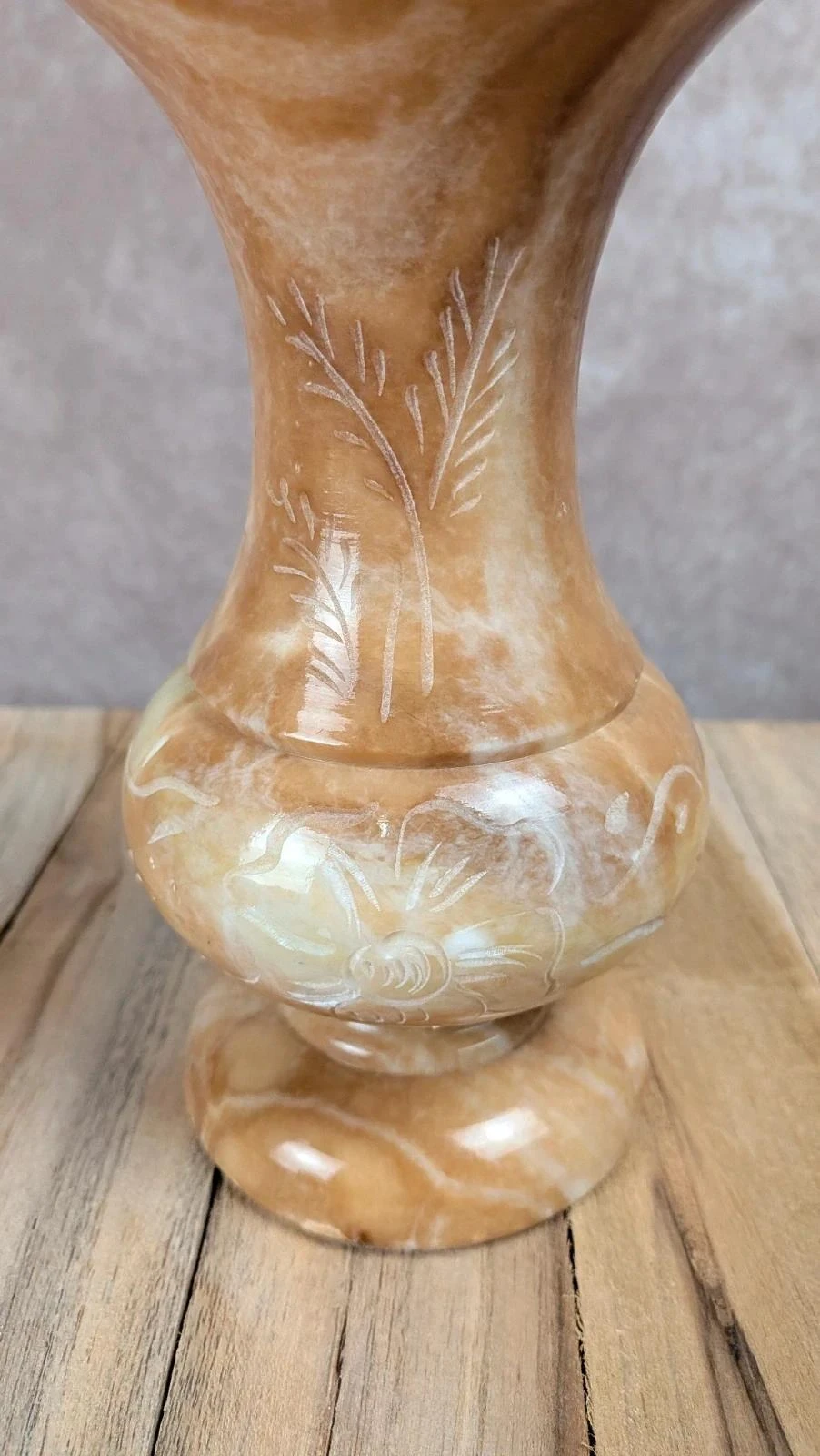 Gegraveerd onyx decoratief vat – photo 3
